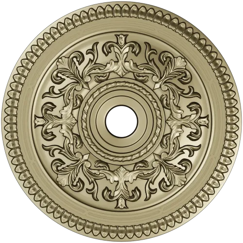 Ornamental Acanthus Ceiling Rosette STL for CNC