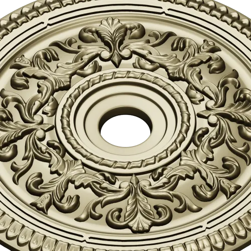 Ornamental Acanthus Ceiling Rosette STL for CNC