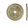 Ornamental Acanthus Ceiling Rosette STL for CNC