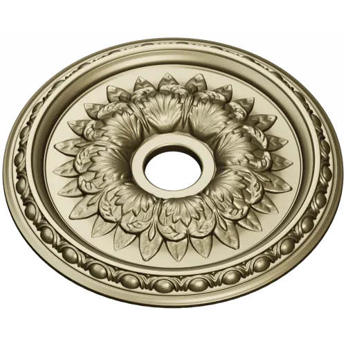 Ornamental Floral Ceiling Rosette STL for CNC