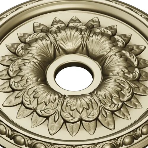 Ornamental Floral Ceiling Rosette STL for CNC