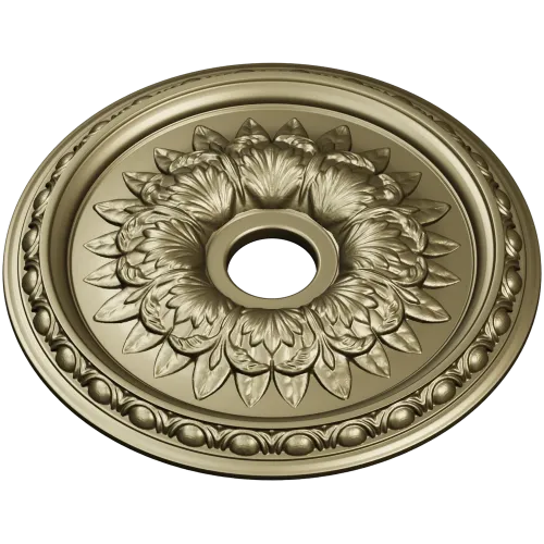 Ornamental Floral Ceiling Rosette STL for CNC