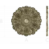Ornate Acanthus Rosette STL for CNC