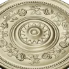 Round Rosette with Rose Garland - STL for CNC
