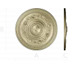 Round Rosette with Rose Garland - STL for CNC
