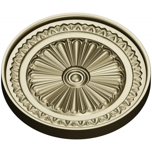 Imperial Rosette Medallion - STL 3D model for CNC carving