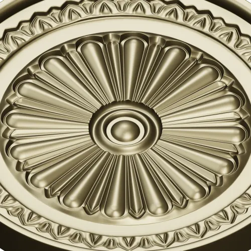 Imperial Rosette Medallion - STL 3D model for CNC carving