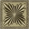Square Floral Rosette STL
