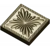 Square Floral Rosette STL