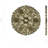 Florentine Sun Rosette - STL 3D model for CNC carving