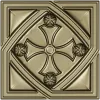 Розетка с крестовым медальоном - stl модель для ЧПУ