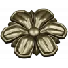 Floral Rosette 3D model STL for CNC carving