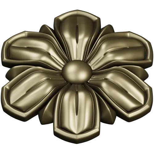 Floral Rosette 3D model STL for CNC carving