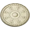 Auric Sun Rosette - STL ceiling rosette for CNC