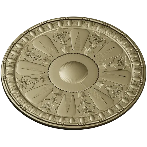 Auric Sun Rosette - STL ceiling rosette for CNC