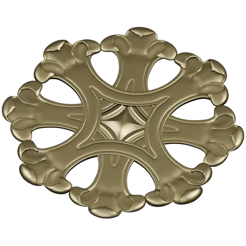 Ornate Six-Lobed Rosette - STL 3D Model for CNC