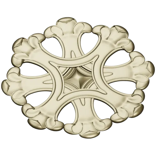 Ornate Six-Lobed Rosette - STL 3D Model for CNC
