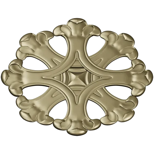 Ornate Six-Lobed Rosette - STL 3D Model for CNC