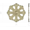 Ornate Six-Lobed Rosette - STL 3D Model for CNC