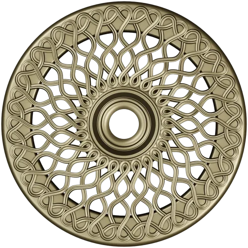 Interlace Sun Rosette - STL 3D model for CNC milling