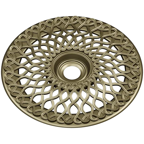 Interlace Sun Rosette - STL 3D model for CNC milling