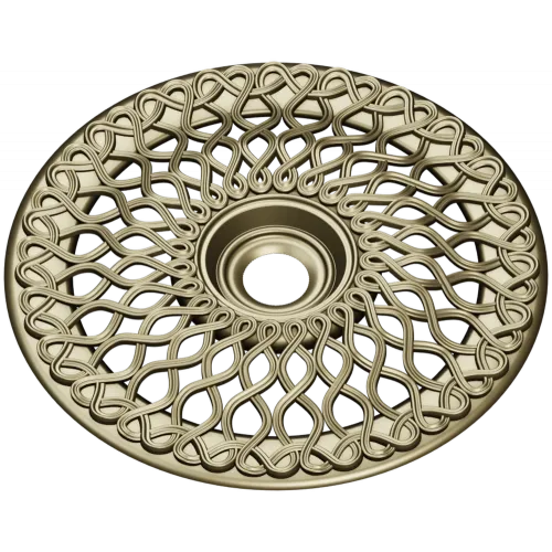 Interlace Sun Rosette - STL 3D model for CNC milling