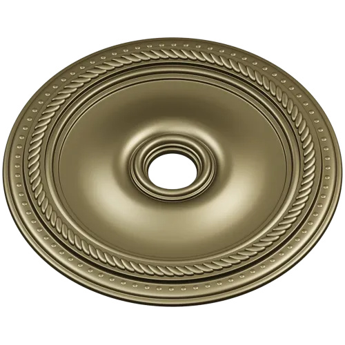 Rope-and-Bead Ceiling Rosette - STL 3D Model for CNC