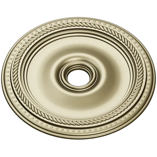 Rope-and-Bead Ceiling Rosette - STL 3D Model for CNC