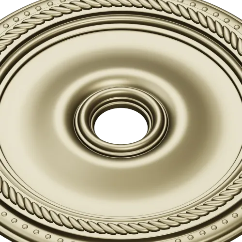 Rope-and-Bead Ceiling Rosette - STL 3D Model for CNC