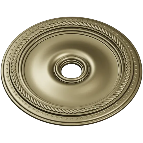 Rope-and-Bead Ceiling Rosette - STL 3D Model for CNC