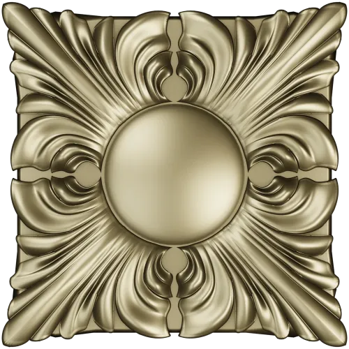 Acanthus Sun Rosette STL for CNC