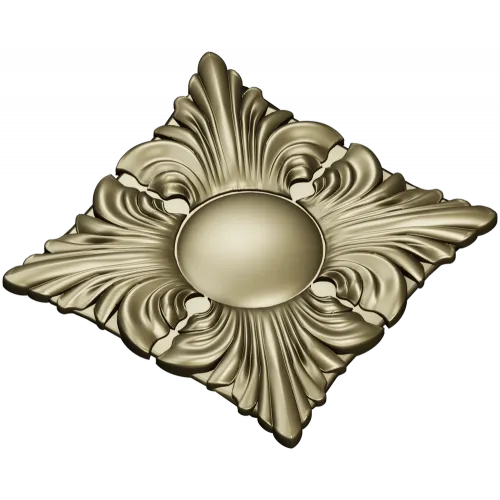 Acanthus Sun Rosette STL for CNC