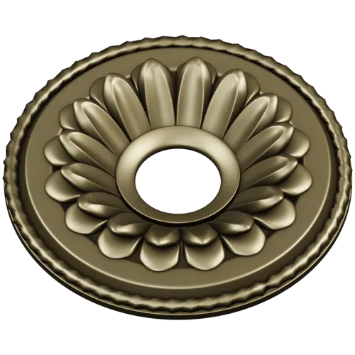 Sunburst Rosette Medallion - 3D STL Model for CNC