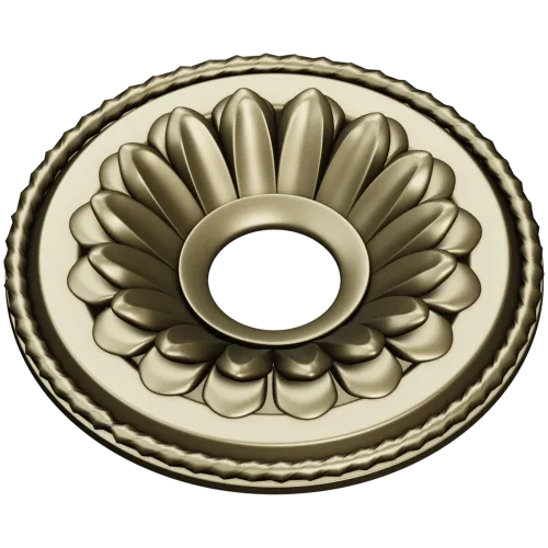 Sunburst Rosette Medallion - 3D STL Model for CNC