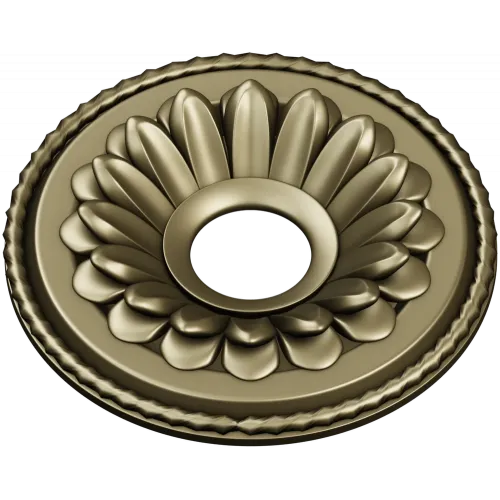 Sunburst Rosette Medallion - 3D STL Model for CNC