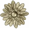 Floral Rosette STL for CNC - Daisy Medallion 3D Model