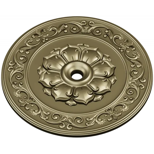 Regal Acanthus Rosette STL for CNC