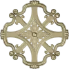 Florentine Rosette STL - decorative medallion 3D model for CNC