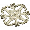 Florentine Rosette STL - decorative medallion 3D model for CNC