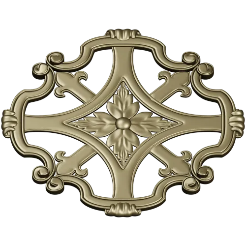 Florentine Rosette STL - decorative medallion 3D model for CNC