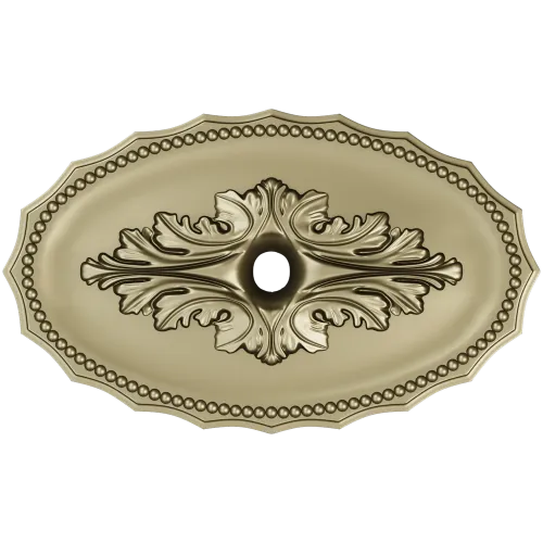 Oval Acanthus Rosette - STL 3D model for CNC milling