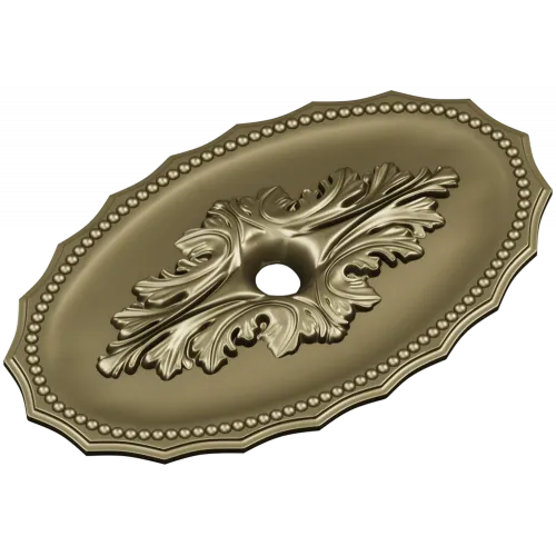 Oval Acanthus Rosette - STL 3D model for CNC milling
