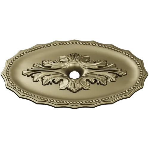 Oval Acanthus Rosette - STL 3D model for CNC milling