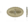 Oval Acanthus Rosette - STL 3D model for CNC milling