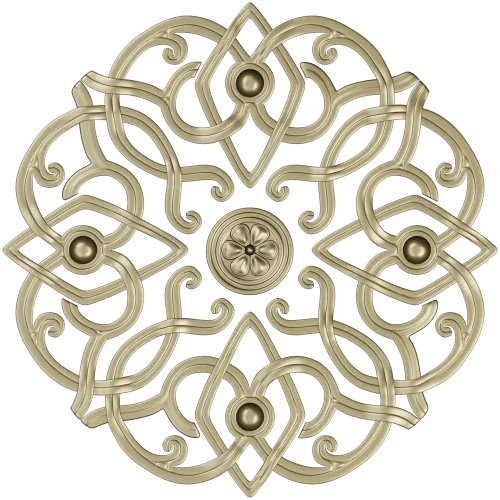 Aurelia Rosette - ornate round STL for CNC carving
