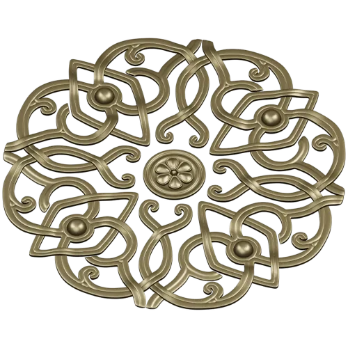 Aurelia Rosette - ornate round STL for CNC carving