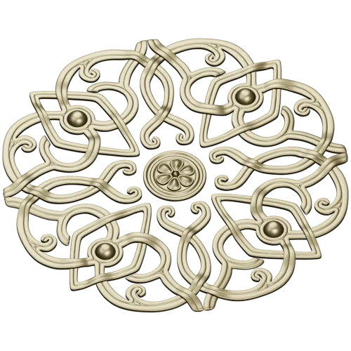 Aurelia Rosette - ornate round STL for CNC carving