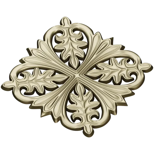 Aurelia Rosette - STL 3D model for CNC carving
