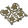 Vineleaf Rosette - STL 3D model for CNC