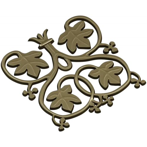 Vineleaf Rosette - STL 3D model for CNC